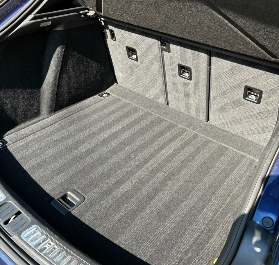 Vacuumed and detailed cargo trunk area